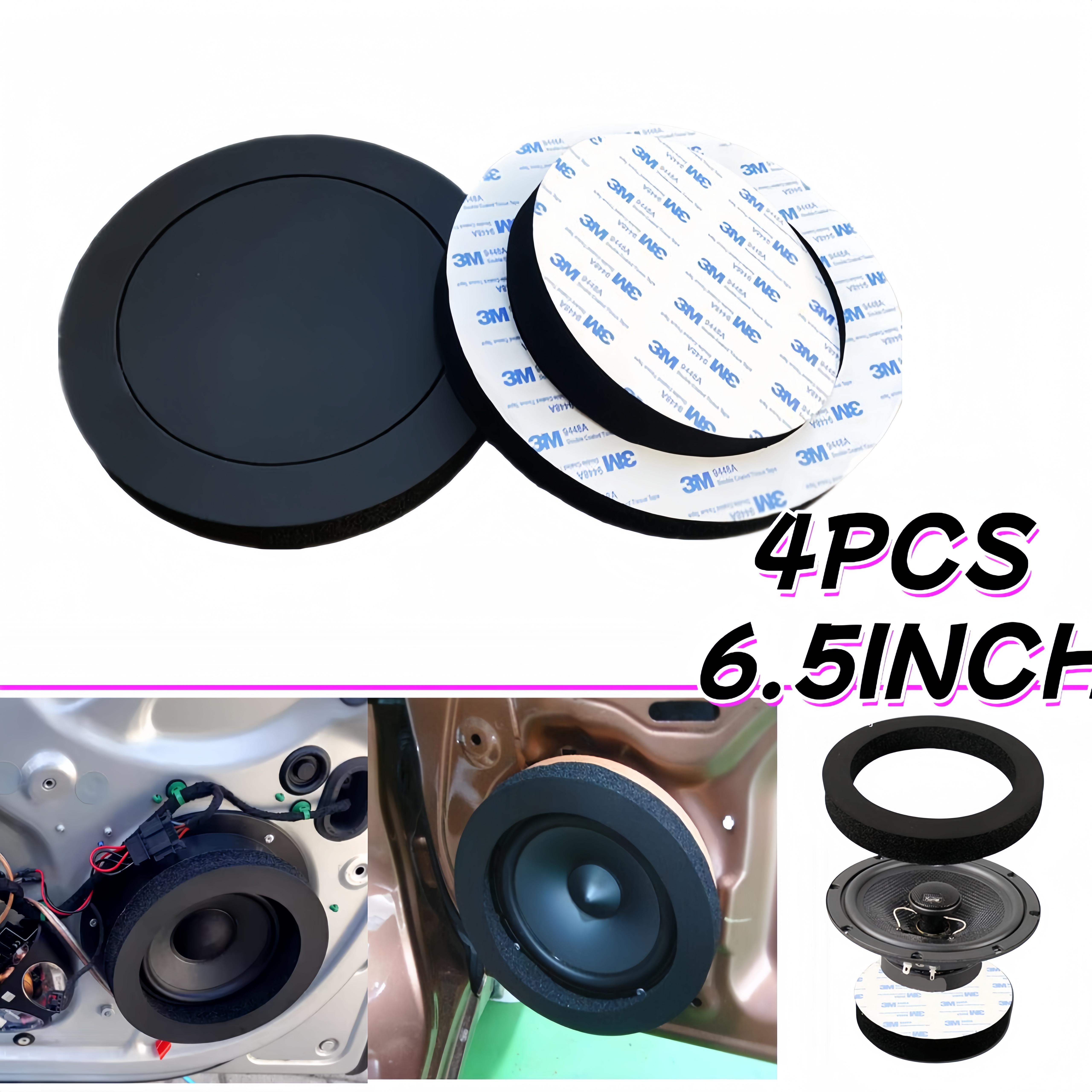 Sound Dampening Foam - 4pcs 6.5