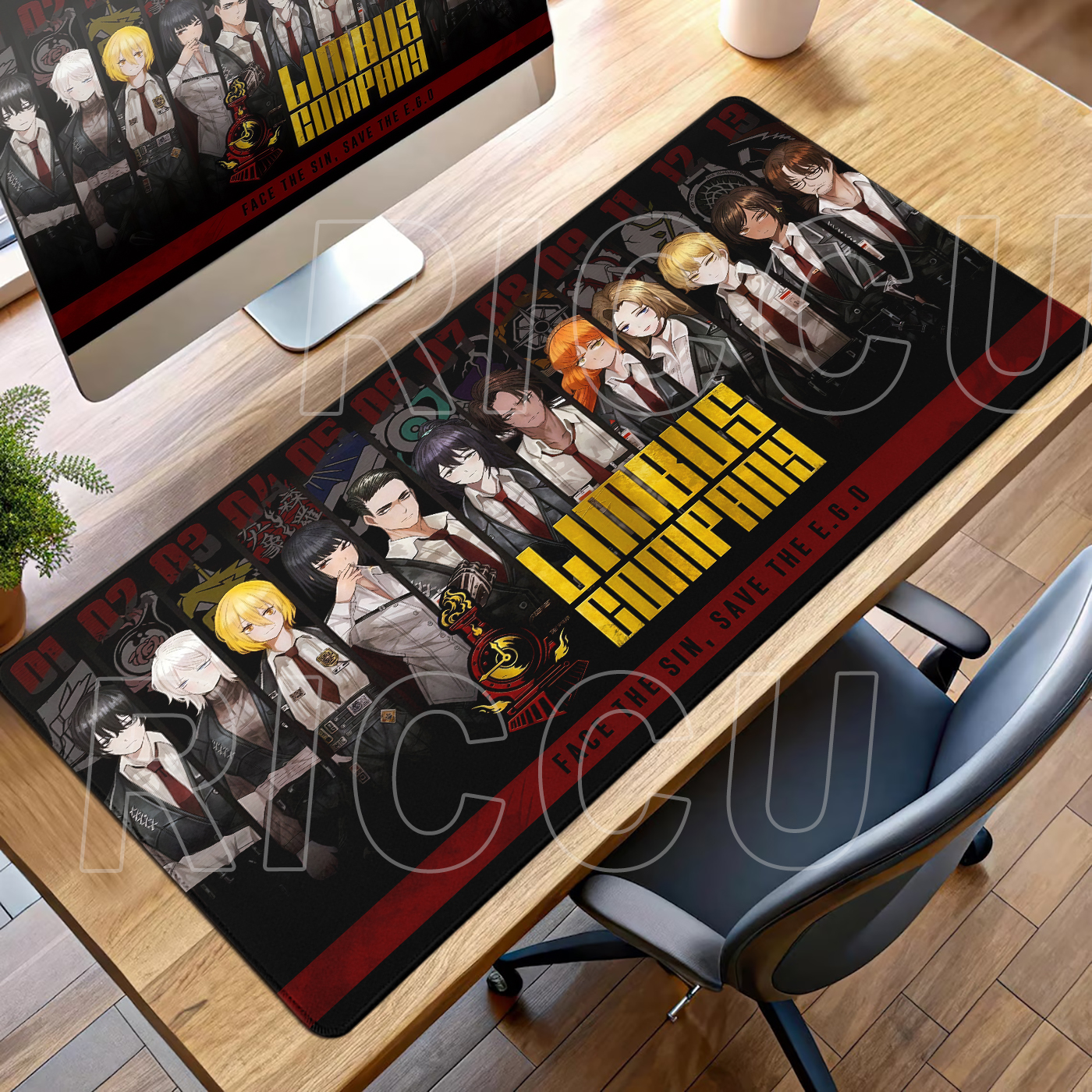 XXL Game Desk Mat Limbus Compa - Esports Gaming Companies avis et prix