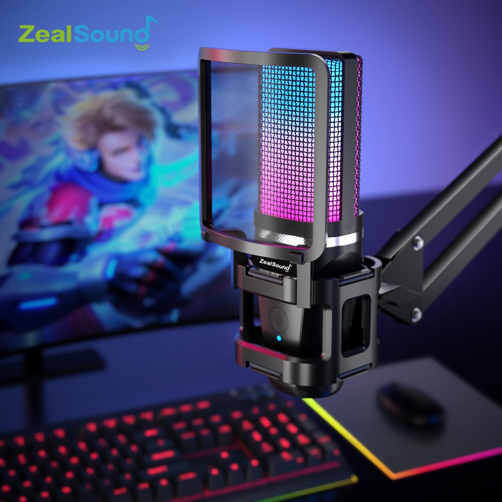 Zealsound RGB Recording Microp - Streaming Mic Condenser avis et prix