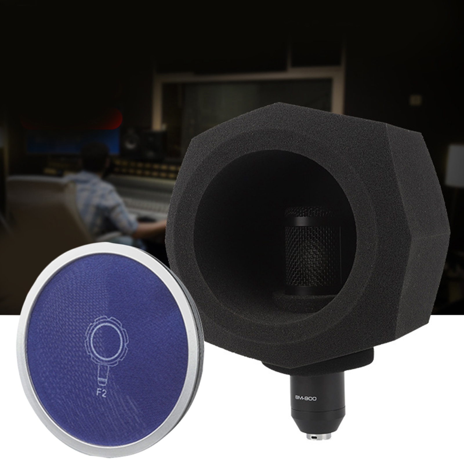 F2 Mic Sheild Microphone Foam  - Sound Dampening Foam avis et prix