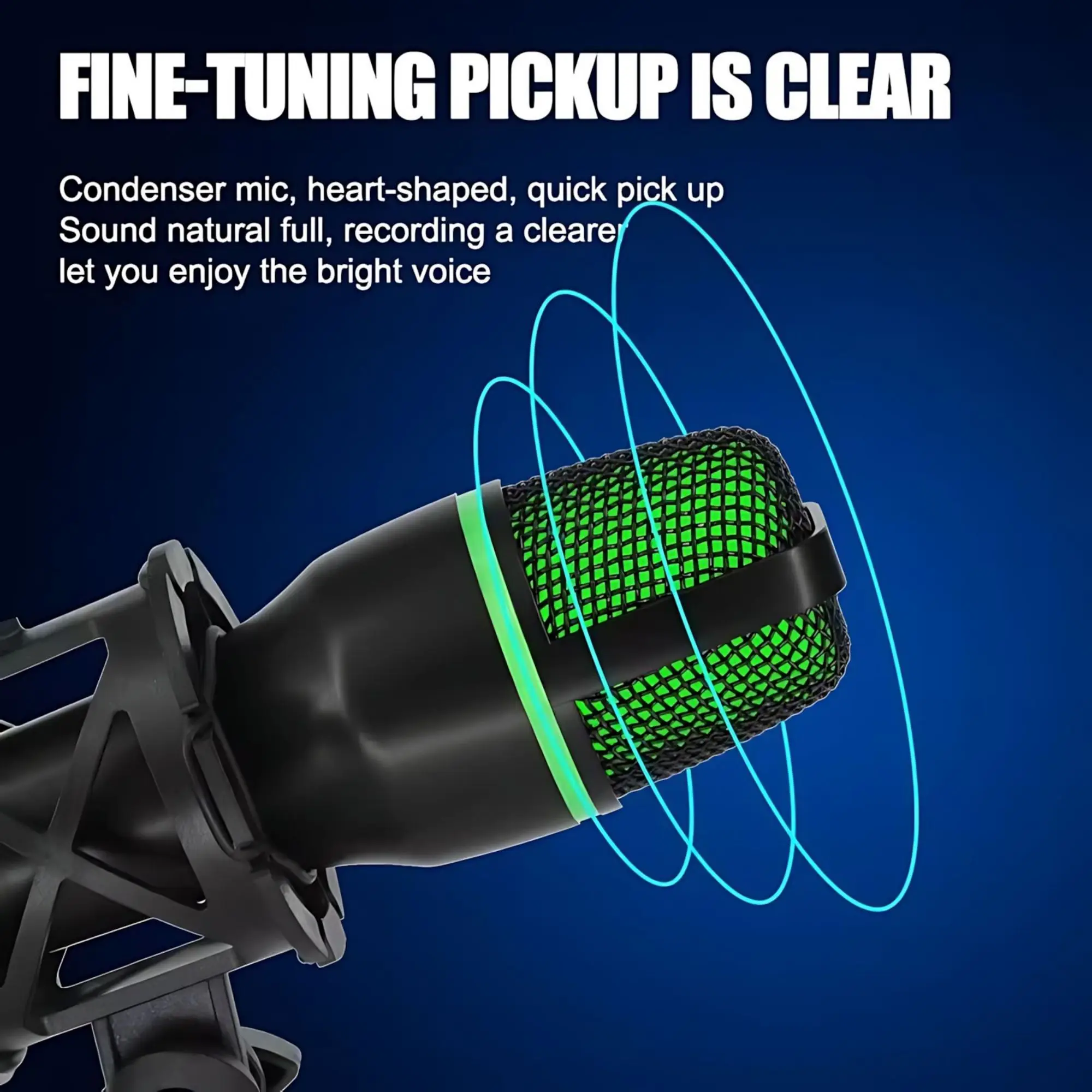 RGB Lighting Microphone Kit wi - Streaming Mic Condenser avis et prix
