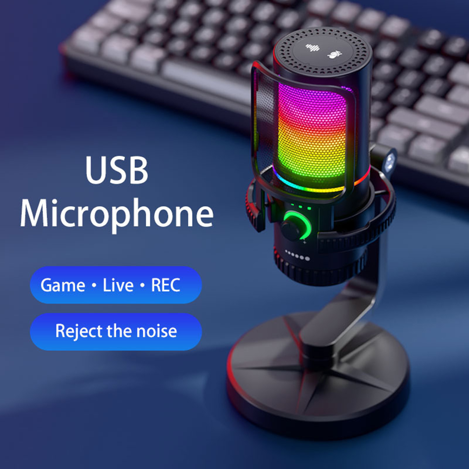 USB Condenser Dynamic Micropho - Streaming Mic Condenser avis et prix