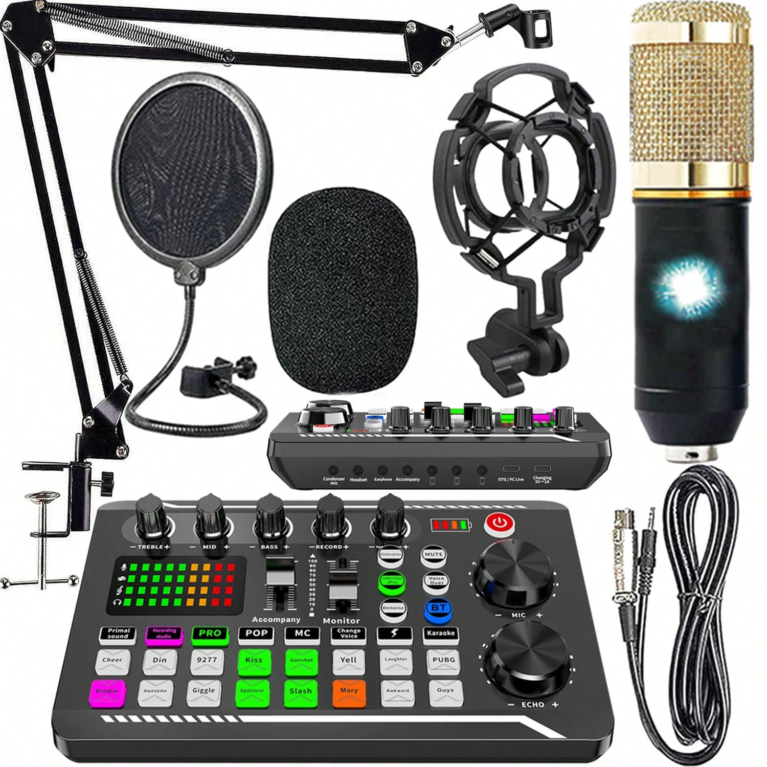 Podcast Equipment Kit With Aud - Streaming Mic Condenser avis et prix