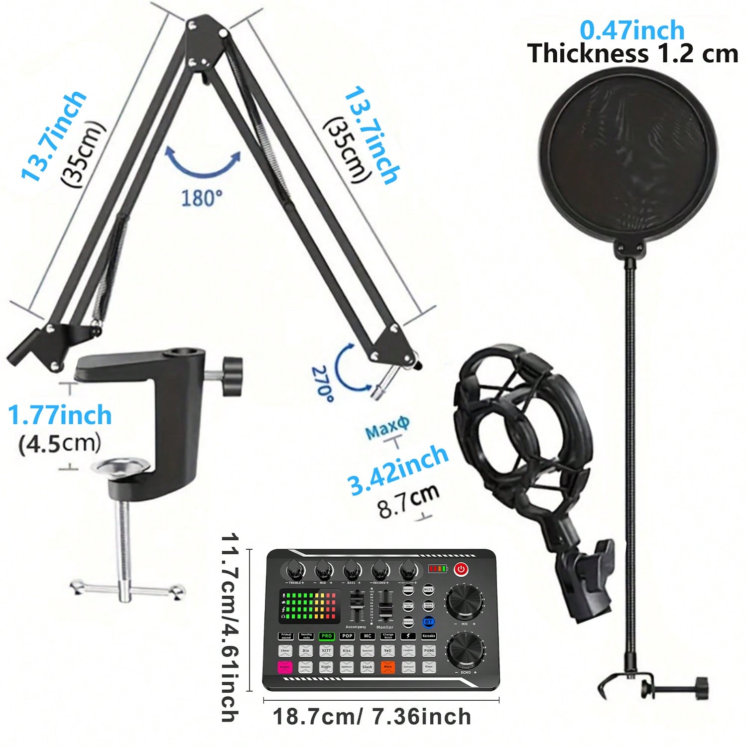 Podcast Equipment Kit With Aud - Streaming Mic Condenser avis et prix