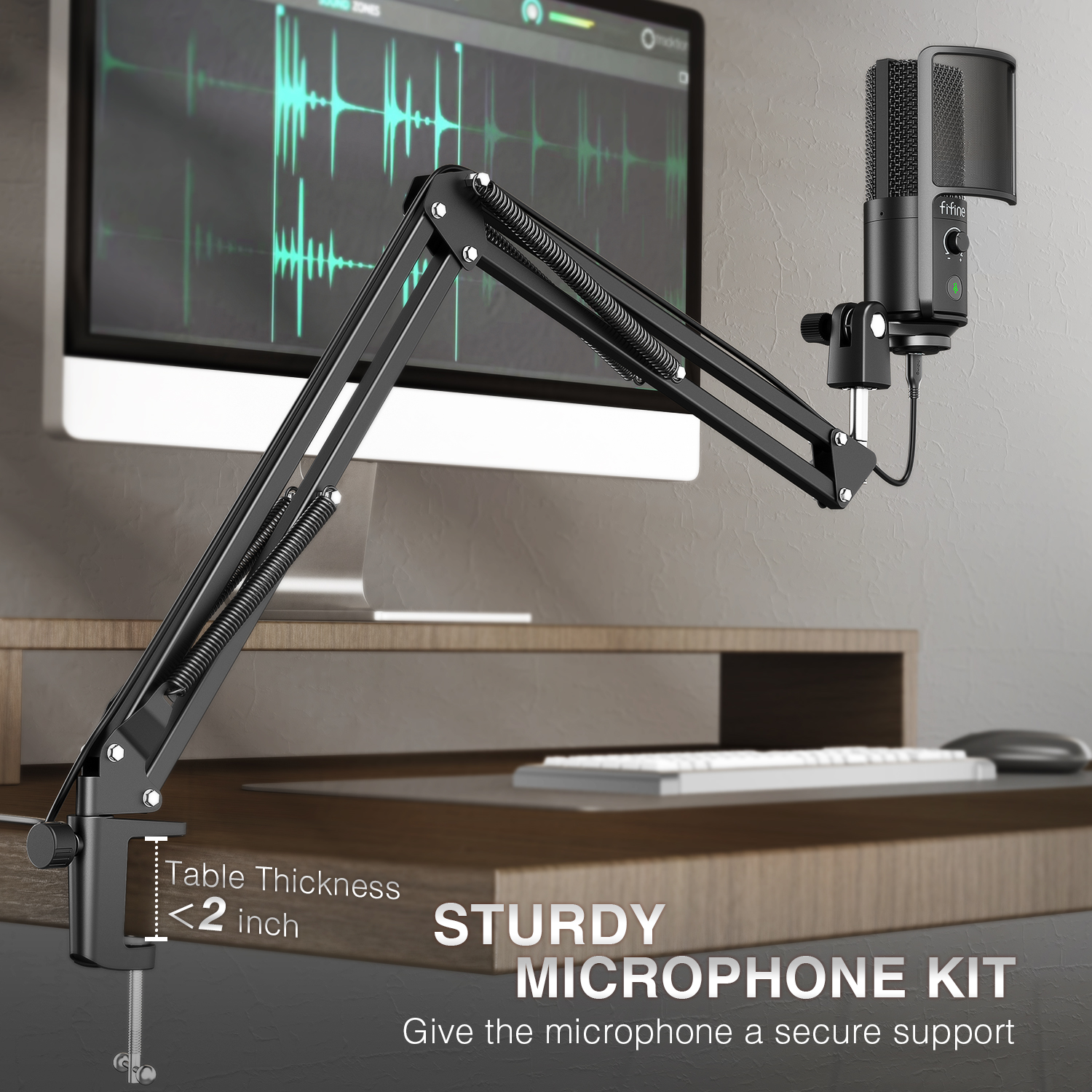 FIFINE USB Streaming Microphon - Streaming Mic Condenser avis et prix