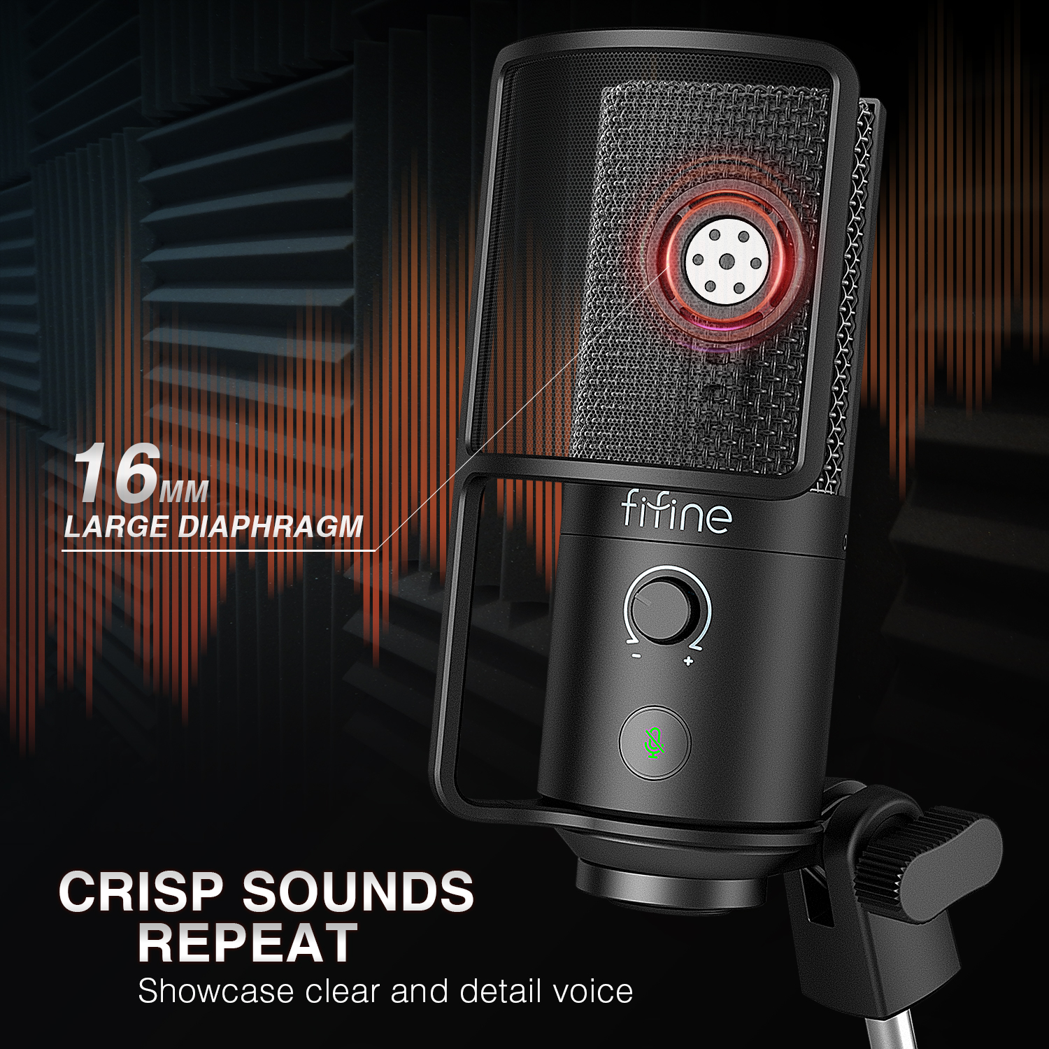 FIFINE USB Streaming Microphon - Streaming Mic Condenser avis et prix
