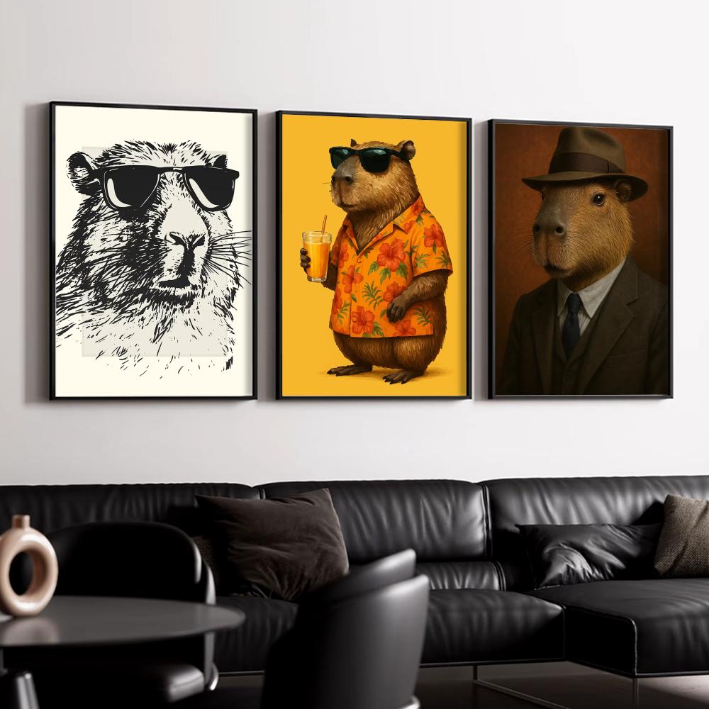 Sunglasses Capybara Print Wall - Esports And Gaming Lounge avis et prix