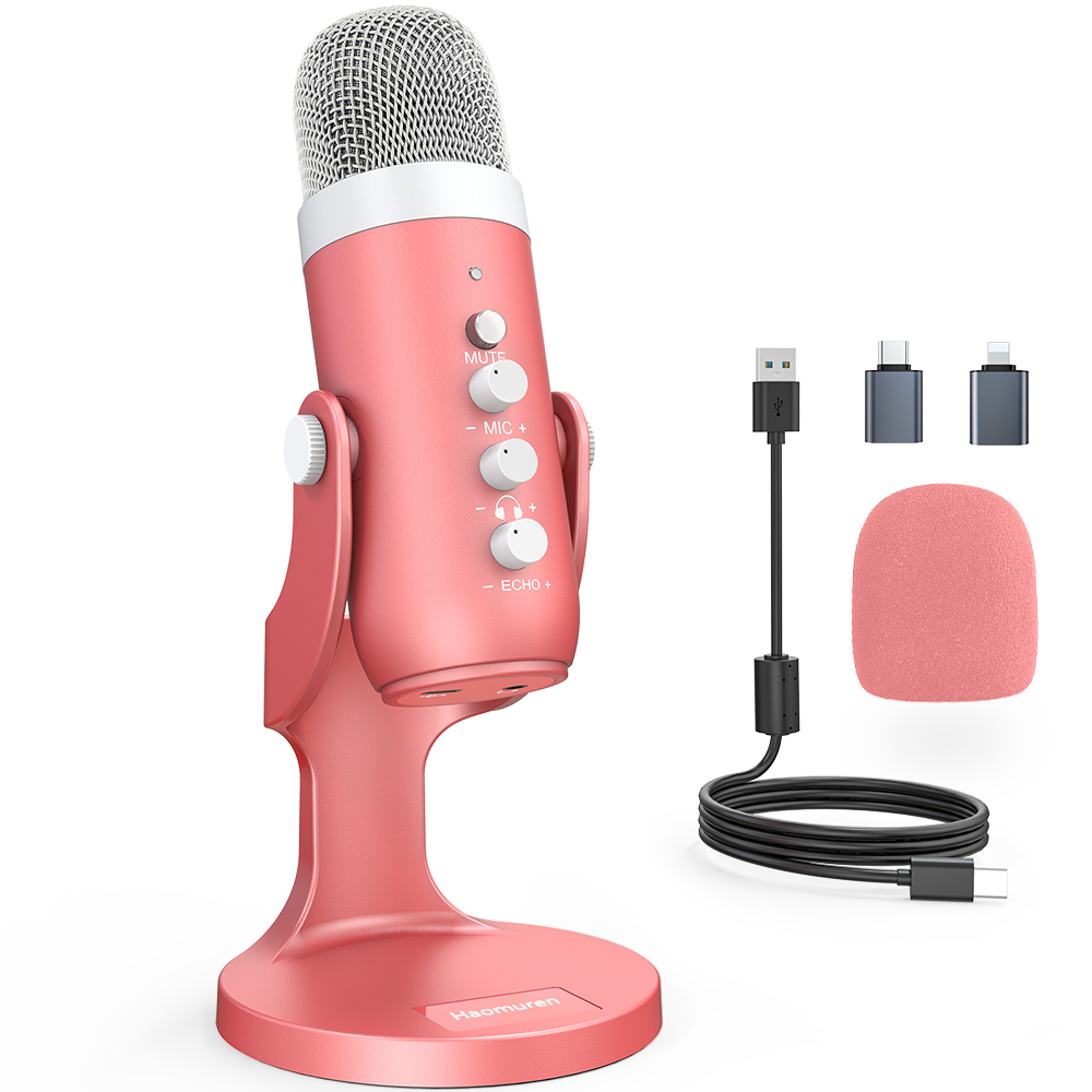 Haomuren USB Condenser Microph - Streaming Mic Condenser avis et prix