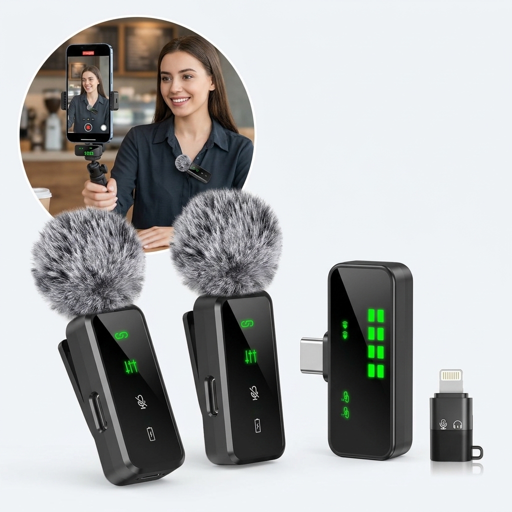 Wireless Lavalier Microphone C - Streaming Mic Condenser avis et prix