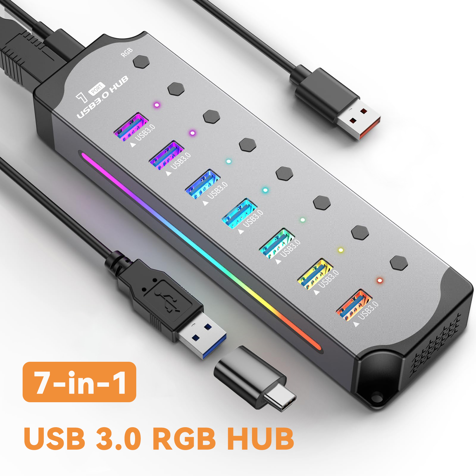 USB 3.0 Hub High Speed USB 7-i - Esports Gaming Splitter avis et prix