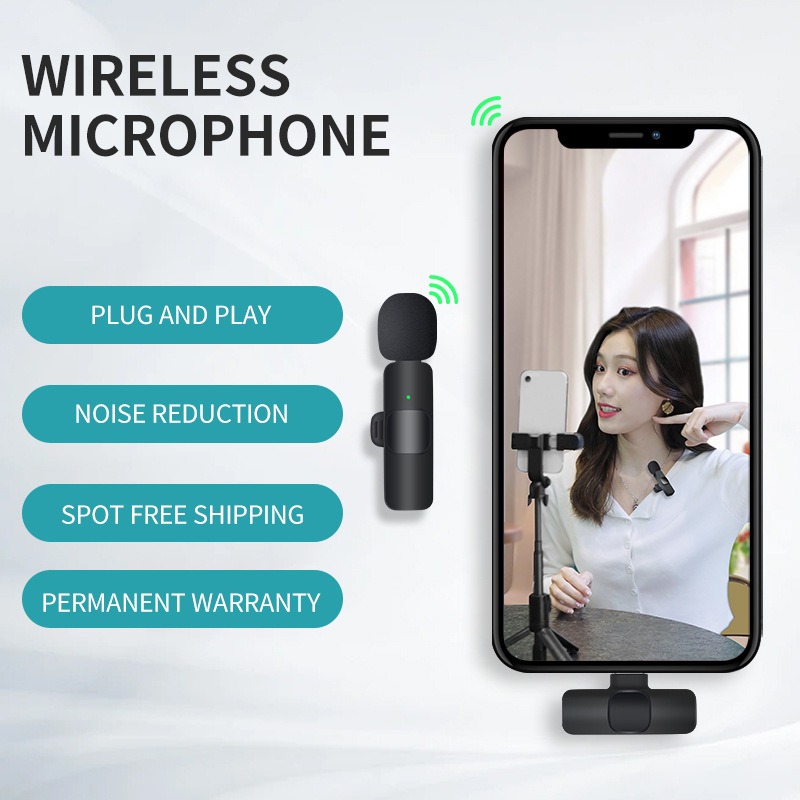 Wireless Lavalier Microphone f - Streaming Mic Condenser avis et prix