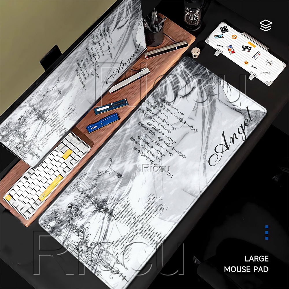 Mousepad Black White Anime Aes - Esports Pc Gaming avis et prix