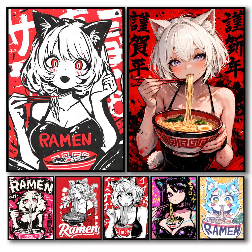 Anime Cat Girl Painting Callig - Esports And Gaming Lounge avis et prix