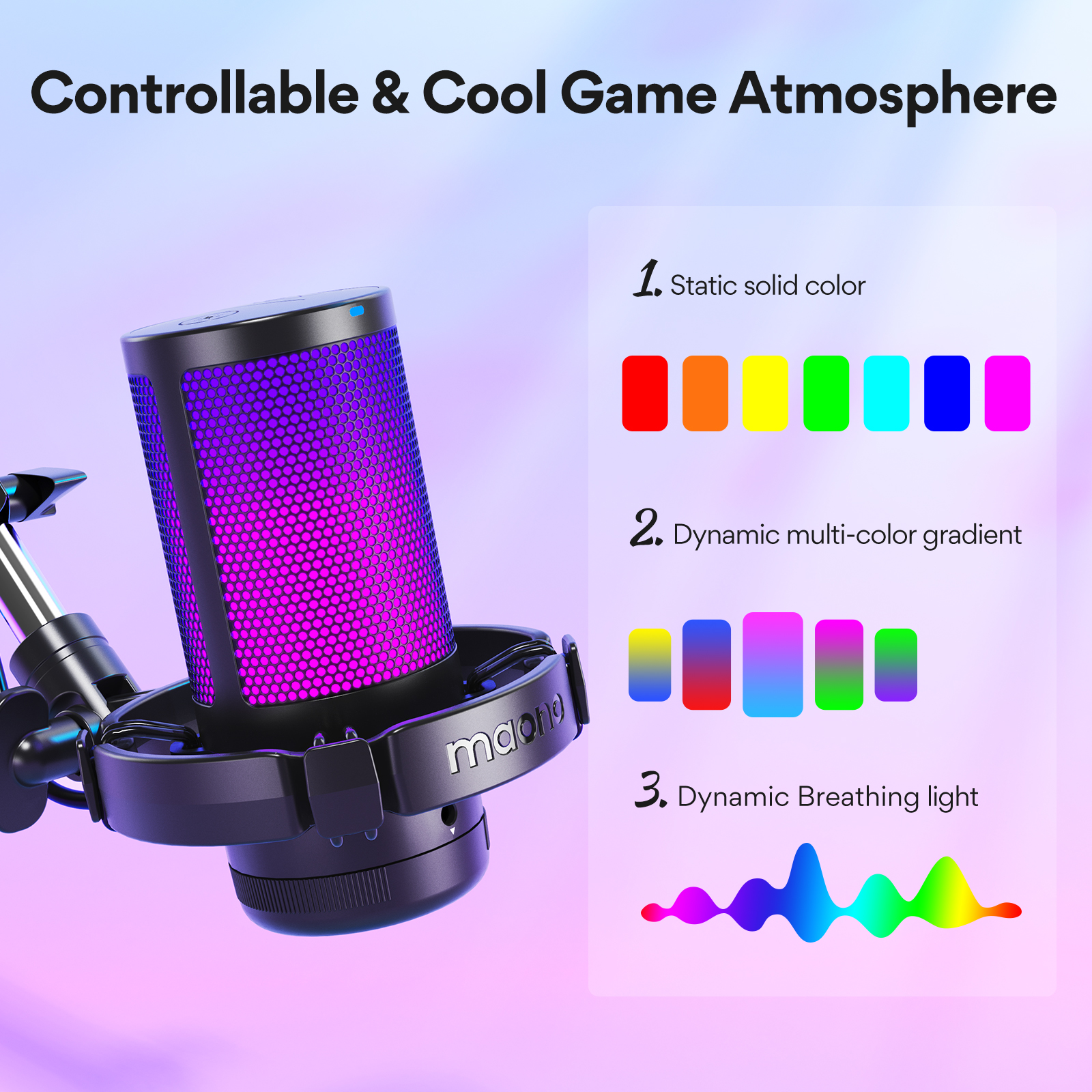 MAONO DGM20S Gaming USB Microp - Streaming Mic Condenser avis et prix