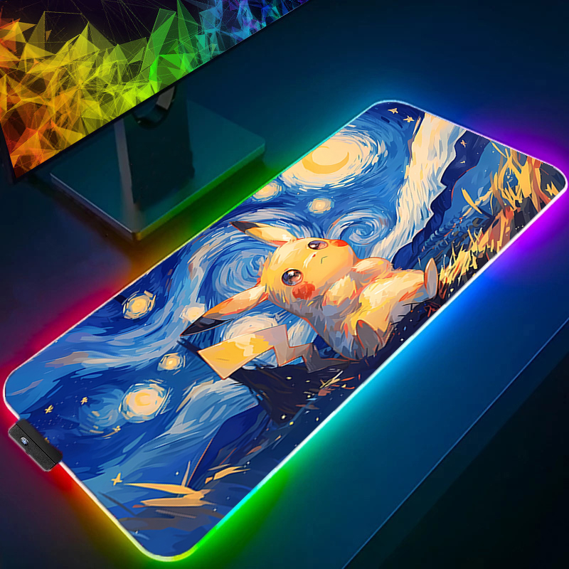 RGB Mouse Pad Pokemon Pikachu  - Esports Gaming Keyboard avis et prix