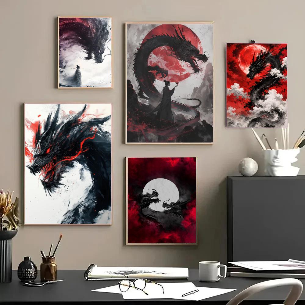 Black Dragon Poster Waterproof - Esports And Gaming Lounge avis et prix