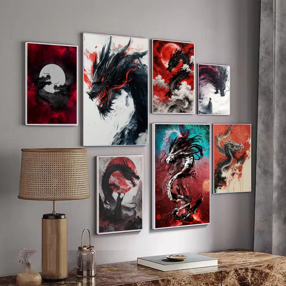 Black Dragon Poster Waterproof - Esports And Gaming Lounge avis et prix