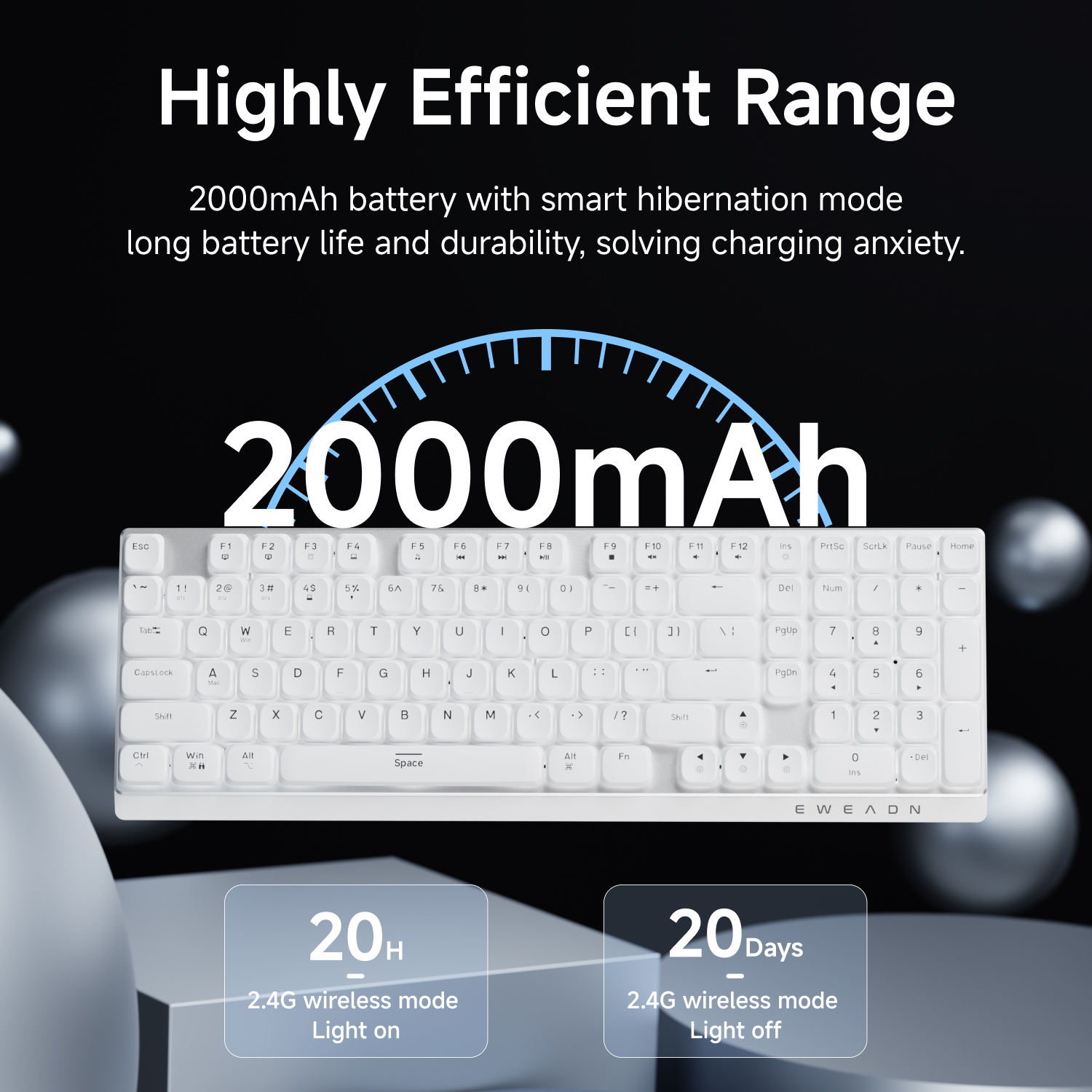 EWEADN Wireless Low-Profile Me - Esports Gaming Keyboard avis et prix