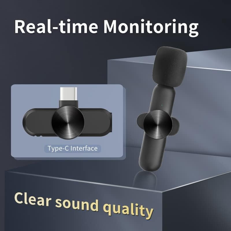 Wireless Lavalier Microphone f - Streaming Mic Condenser avis et prix