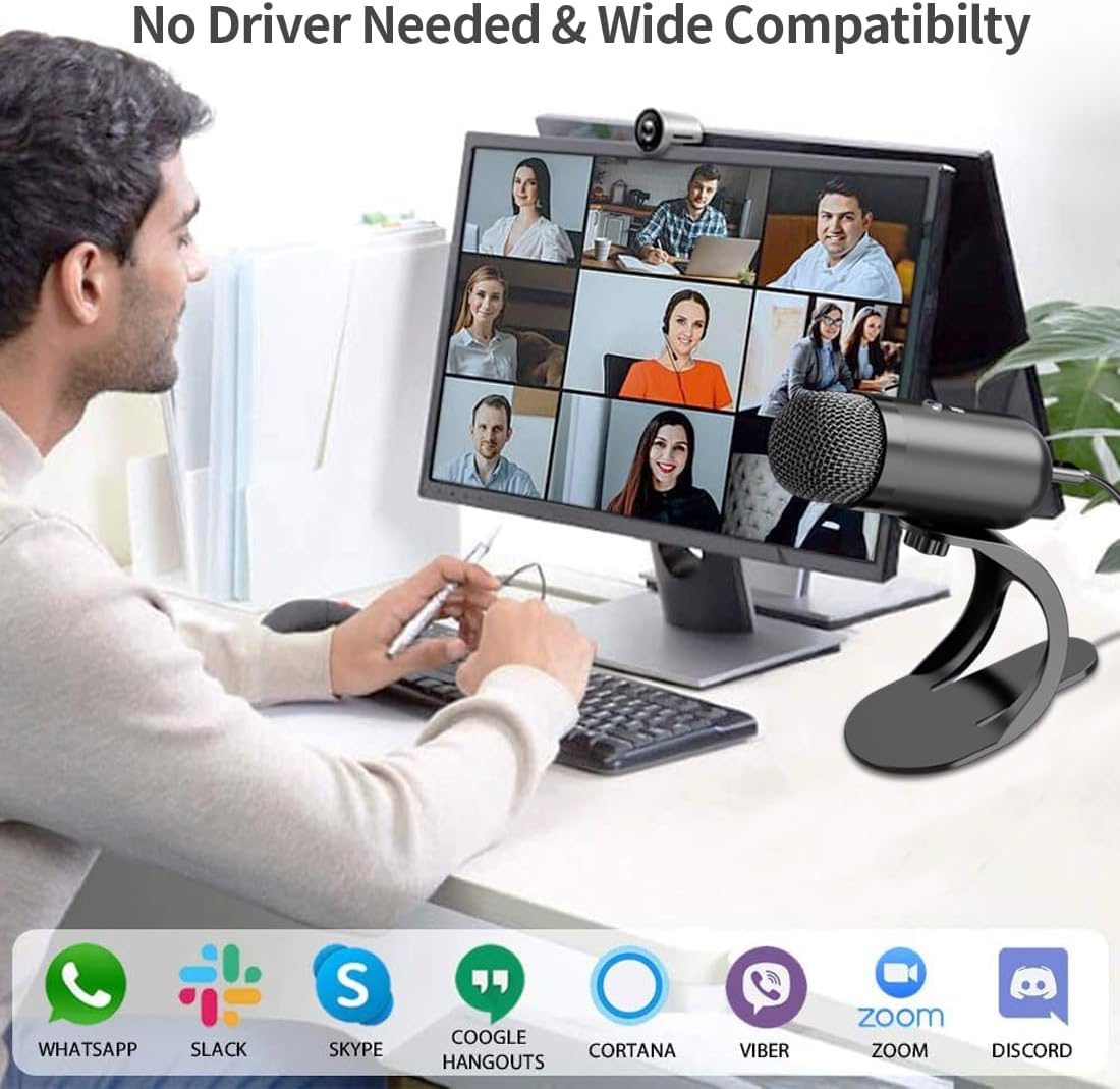 Professional USB Microphone Co - Streaming Mic Condenser avis et prix