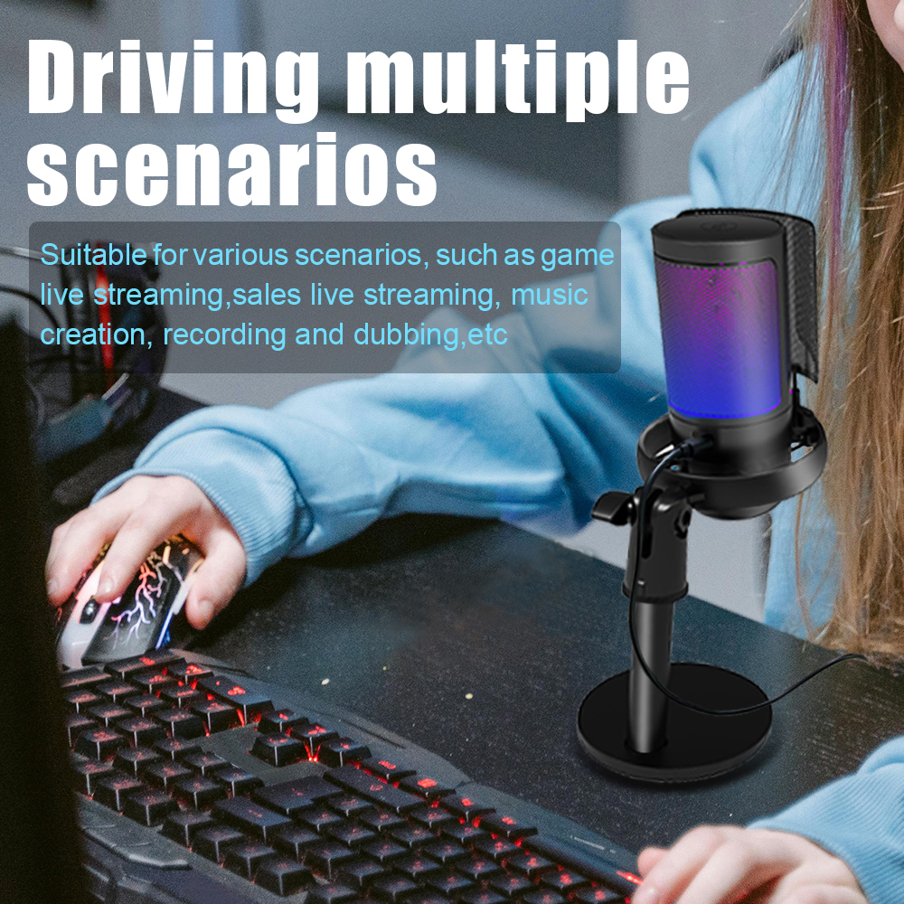 Gaming Microphone for PC:USB M - Streaming Mic Condenser avis et prix