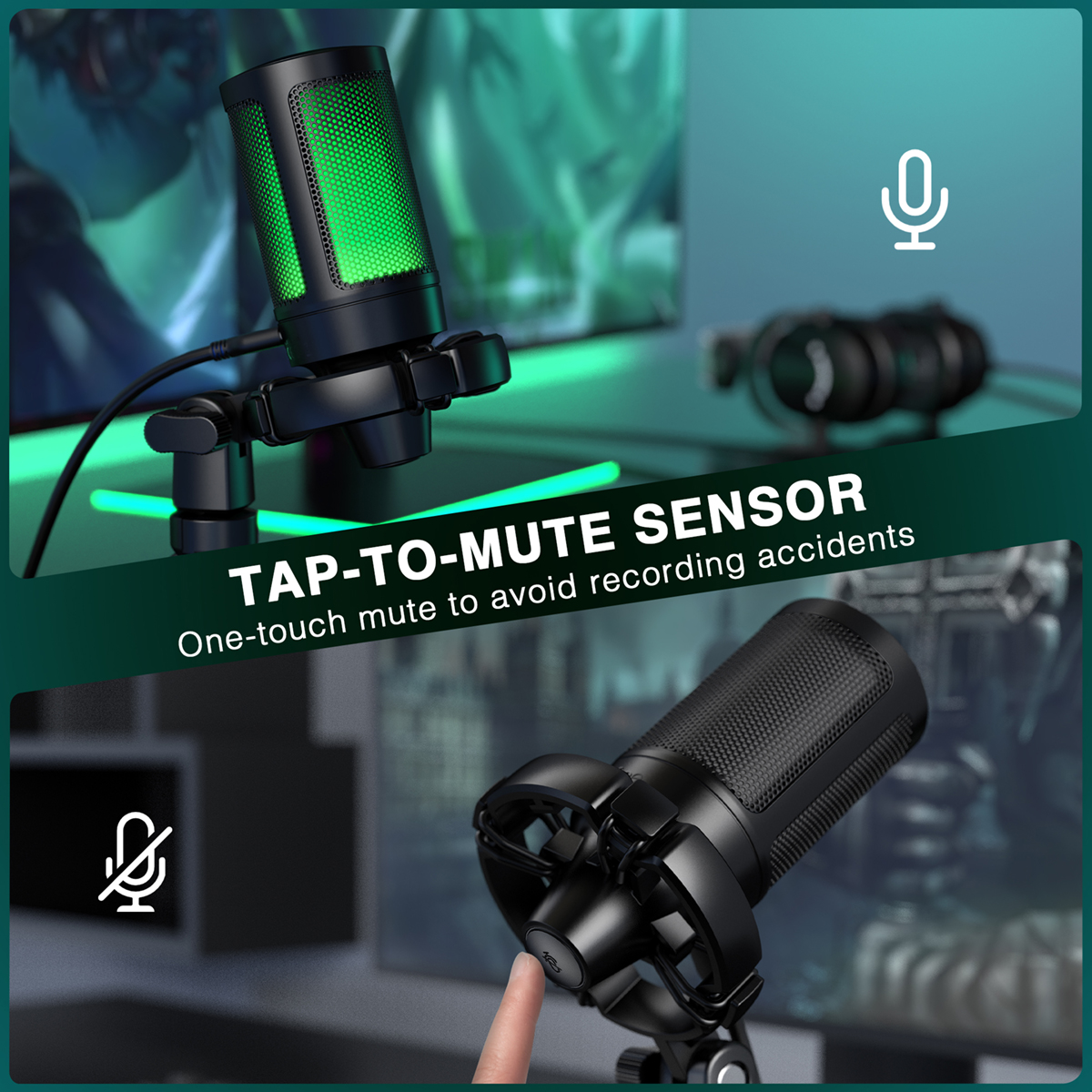AmpliGame Gaming Microphone wi - Streaming Mic Condenser avis et prix