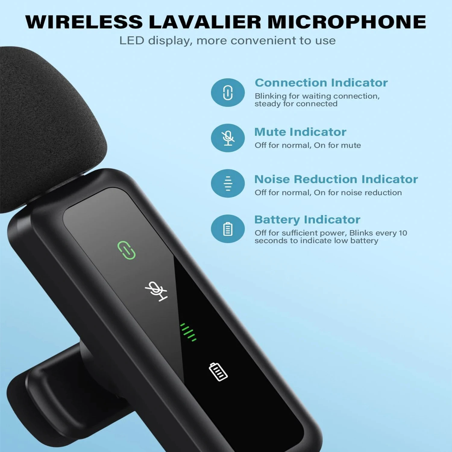 Lavalier Wireless Microphone 8 - Streaming Mic Condenser avis et prix