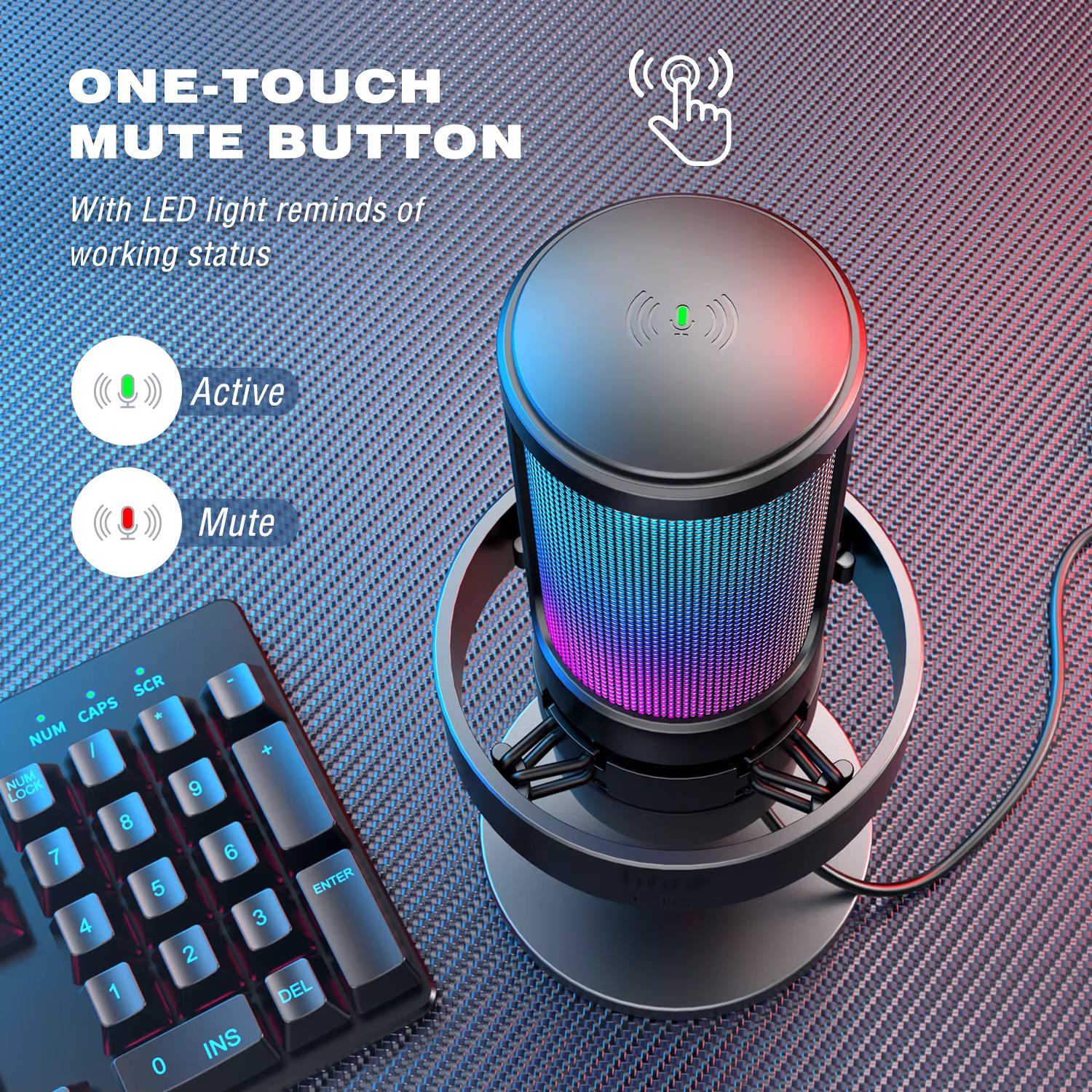 FIFINE Gaming Microphone with  - Streaming Mic Condenser avis et prix