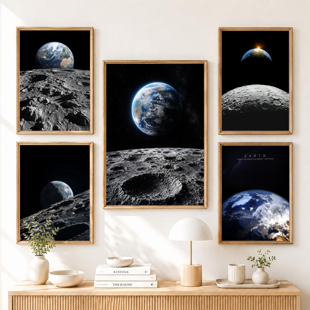 Earth and Moon Painting Canvas - Esports And Gaming Lounge avis et prix