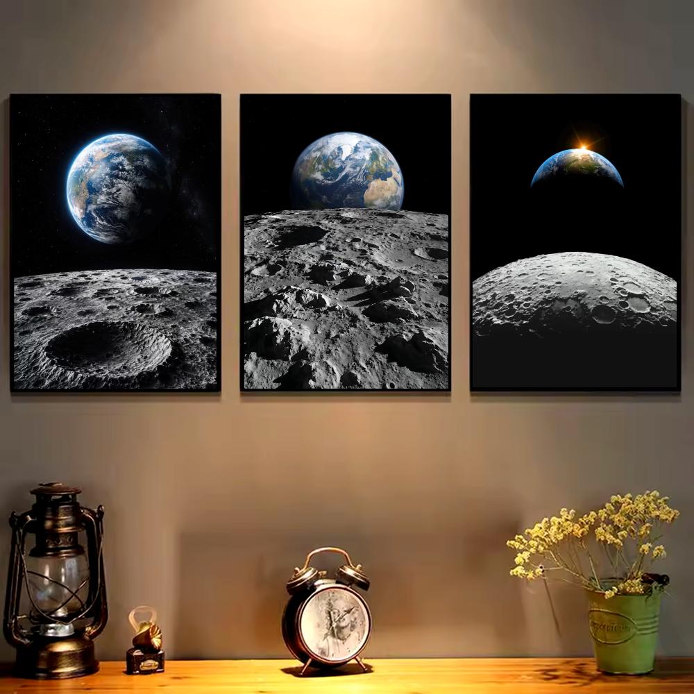 Earth and Moon Painting Canvas - Esports And Gaming Lounge avis et prix